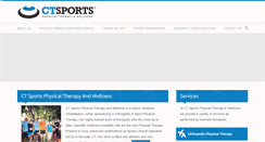 Desktop Screenshot of ctsportspt.com